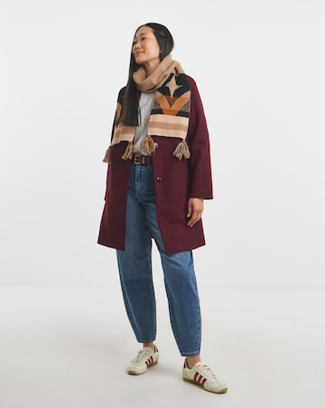 Aztec Pattern Knitted Scarf