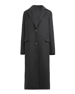 Charcoal Classic Wool Blend Coat