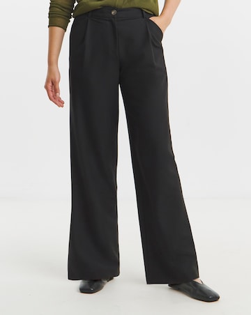 Black Tailored Wide Leg Trousers
