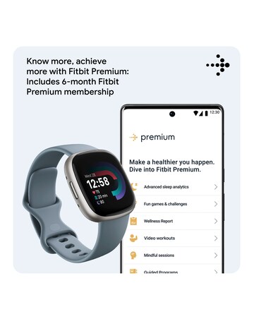 Fitbit Versa 4 Smart Watch - Waterfall Blue