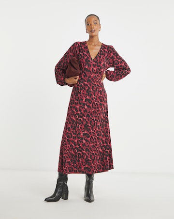 Soft Touch V Neck Tea Dress