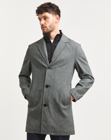 Overcoat With Stitched Internal Gilet