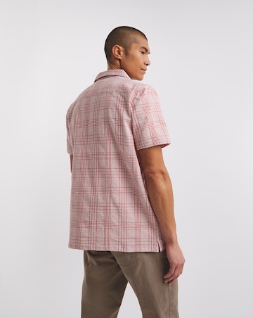 Short Sleeve Seersucker Check Shirt