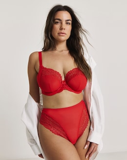 Elomi Tiernie Full Fit Knicker Red