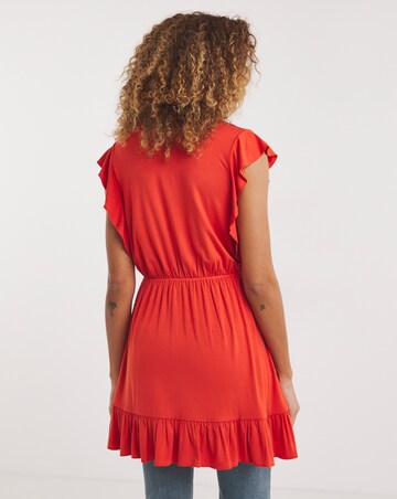 Joe Browns Red All New Enchanted Embroidered Jersey Laced Tunic