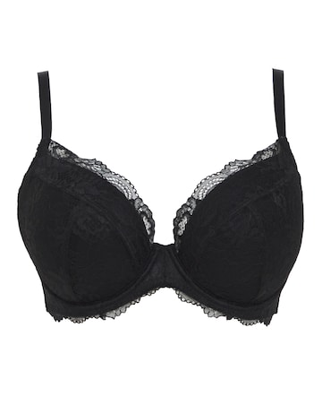 Pretty Secrets New Ella Padded Plunge Wired Bra (B-G) Black