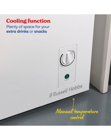 Russell Hobbs RH142CF0E1W 143L Chest Freezer - White - E Rated
