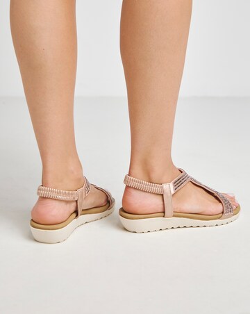 Peace Diamante Comfort Sandal - Extra Wide Fit (EEE)