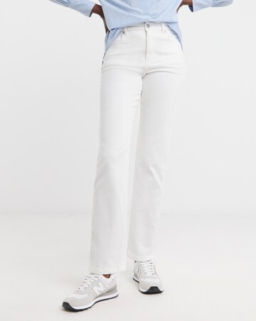Magisculpt White Straight Leg Jeans