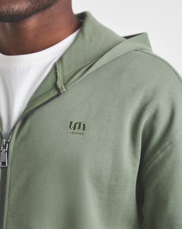 Union Full Zip Hoodie-Khaki