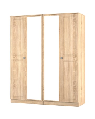 Richmond Ready Assembled 4 Door Wardrobe