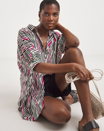 Printed Oversized Blouse