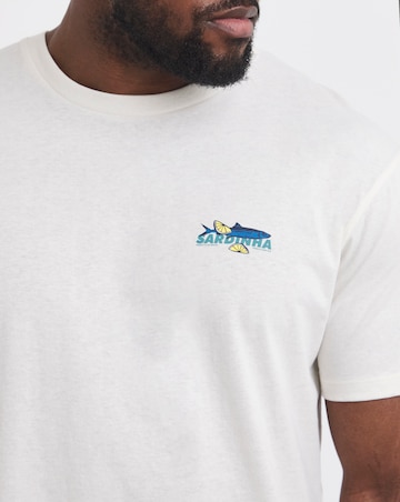 Jack & Jones Sardinia Back Graphic T-Shirt - Cream