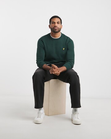 Lyle & Scott Teal Classic Cotton Merino Jumper