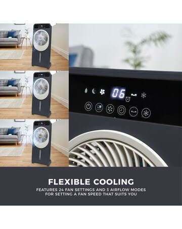Swan 5L Grey Digital 2-in-1 Air Cooler