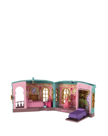 Wicked So Popular Dorm Small Doll Playset with 3 Play Spaces & 10 Total Pieces