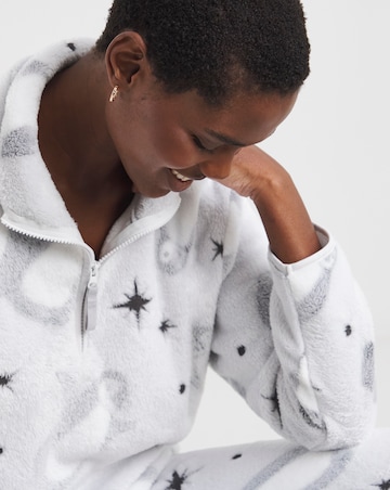 Pretty Secrets Quarter Zip Fleece Twosie Christmas Penguin