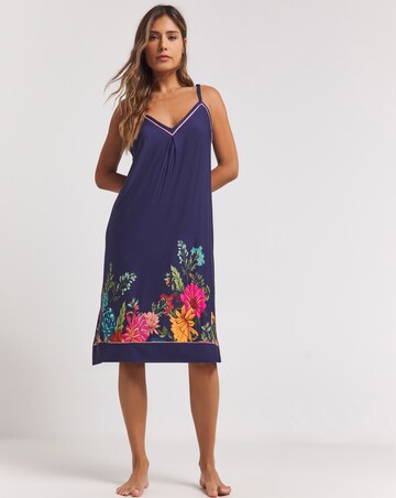 Pretty Secrets Viscose Floral Border Nightie