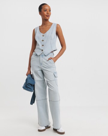 Light Blue Denim Waistcoat