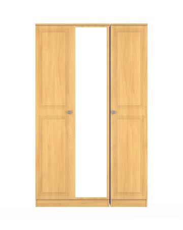 Richmond Ready Assembled 3 Door Mirrored Wardrobe