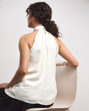 Joanna Hope Corsage Halter Neck Top