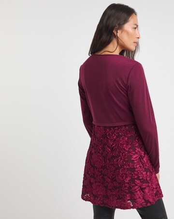 Joe Browns Berry Merry Devore Tunic