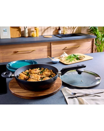 Morphy Richards Forged Aluminium Saute Pan with Lid