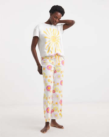 Smiley World Cotton Wide Leg Pyjama Set