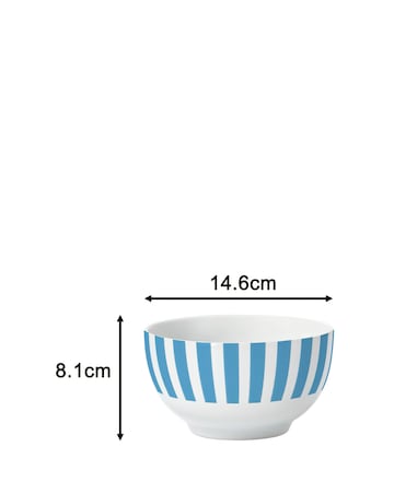 Waterside Blue Stripe 24 Piece Dinner Set