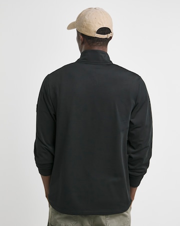 Snowdonia Overhead Black Grid Fleece
