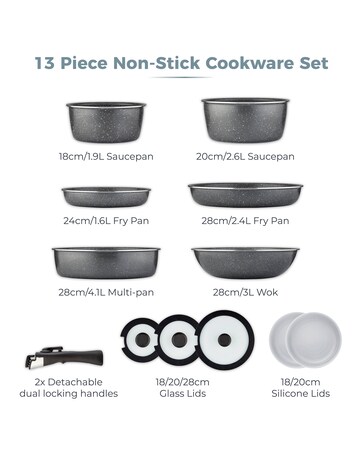 Tower Freedom Cerastone 13 pc Cookware Set