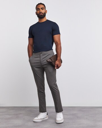 Supima Crew Neck T-Shirt- Navy