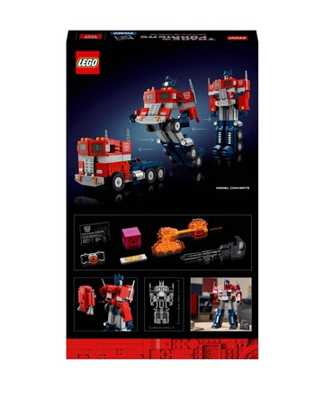 LEGO Icons Optimus Prime, Transformers Robot Model Set 10302