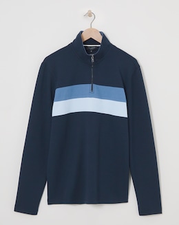 Ted Baker Veller Super Soft 1/4 Zip Long Sleeve Top