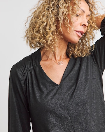 Foil Print Soft Touch Jersey Swing Dress