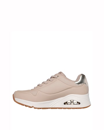 Skechers Nude Uno Lace Up Fashion Trainer -Standard Fit (D)