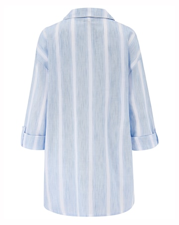 Pour Moi Woven Cotton Stripe Nightshirt