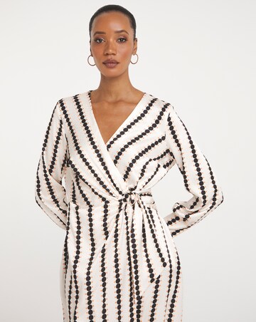 Joanna Hope Jacquard Wrap Dress