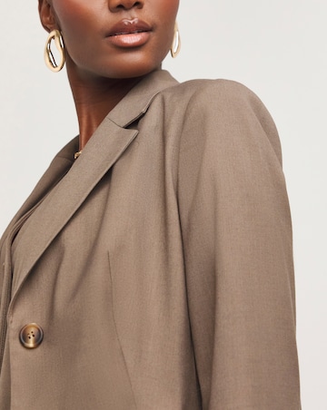Neutral Single Breasted Blazer