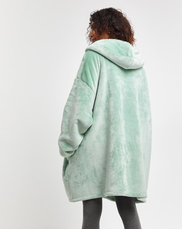 Pretty Secrets Zip Through Oversized Hooded Lounge Dress