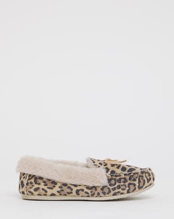 Fiora Classic Moccasin Slippers - Wide Fit (E)
