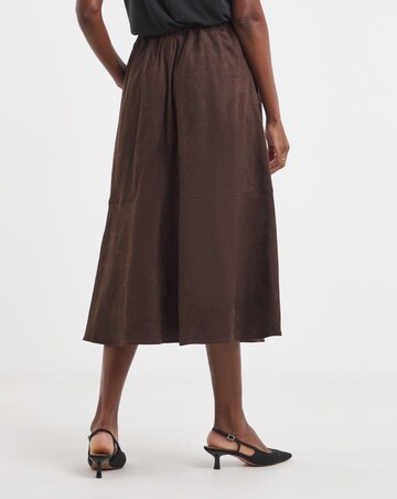 Suedette Midi Circle Skirt