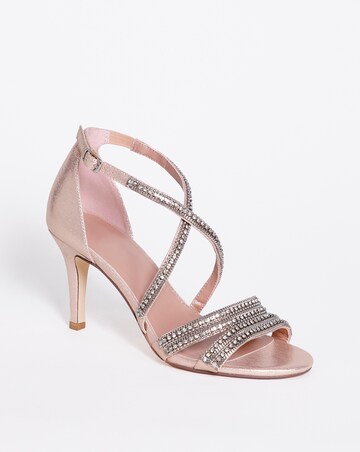 Joanna Hope Glitzy Ankle Strap Sandal EEE Fit