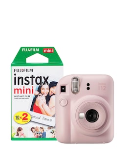 Fujifilm Instax Mini 12 Instant Camera with 20 Shot Film Pack - Blossom Pink