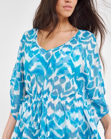 Ikat Print Beach Kaftan