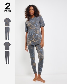 Pretty Secrets (2 Pack) Value Pyjama Legging Sets