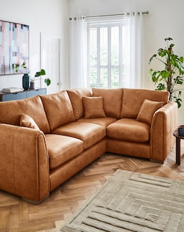 Gray &amp; Osbourn Goliath Faux Leather Right Hand Corner Sofa