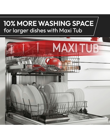 Hoover H-Dish 500 HF 4B7F0W-80 14 Place, Full Size WiFi Dishwasher - White