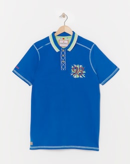 Joe Browns Badged Polo Shirt Long Length