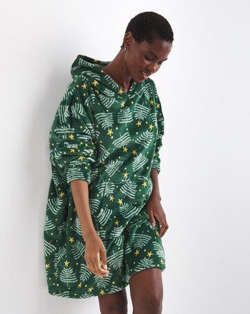 Pretty Secrets Christmas Fleece Hooded Lounge Dress